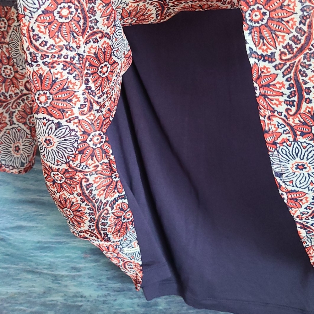 Women's Vulcom Red Blue Dress Size Large - Picture 7 of 7